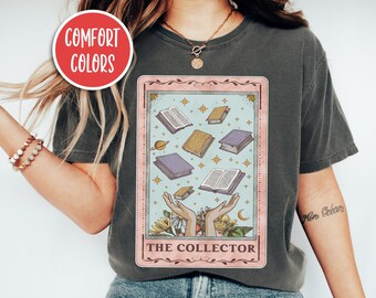 Tarot Card Shirt Bookish Shirt Book Lover Gift Literature Shirt Reading Shirt Bookstagram Booktok Merch Bookworm Shirt Mystical Shirt Gift