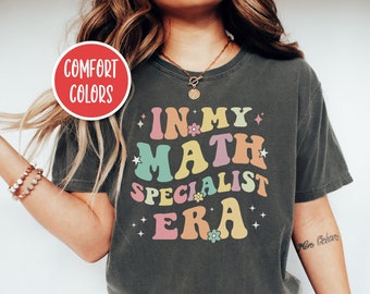 In My Math Specialist Era In My Teacher Era Shirt Retro Math Teacher Shirt Back To School Shirt Plus Size Teacher Clothes Teacher Apparel