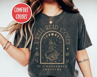 Bookish Shirt Witchy Clothes Witchy Stuff Library Shirt Book Lover Gift Booktok Merch Occult Shirt I Read Banned Books Shirt Book Lover Gift