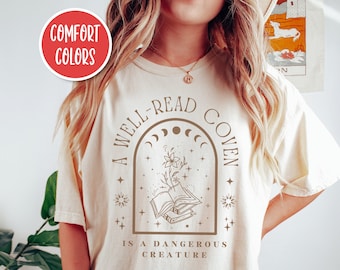 Bookish Shirt Witchy Clothes Witchy Stuff Library Shirt Book Lover Gift Booktok Merch Occult Shirt I Read Banned Books Shirt Book Lover Gift
