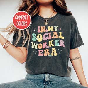 In My Social Worker Era Shirt Retro Social Worker Shirt School Social Worker Gift School Social Work Shirt Advocate Shirt Counselor Shirt
