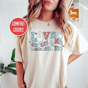 Retro 4th Of July Shirt Jesus Shirt Christian Shirts Christian Merch Faith Based Shirt Christian Clothes Jesus Clothes Christian Streetwear