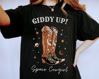 Space Cowgirl Shirt Giddy Up Shirt Space Cowgirl Outfit Cowgirl Costume Cosmic Cowgirl Shirt Howdy Shirt Desert Shirt Western Shirt Y2k Top