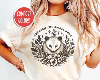 Possum Shirt Opossum Shirt Possum T Shirt Possum Gifts Cottage Core Shirt Cottagecore Clothing Possum Christmas Gifts Stay Positive Shirt