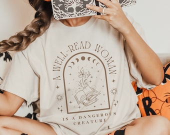 Koszulka książkowa Koszulka do czytania Koszulka bibliotekarza Koszulka literacka Koszulka literacka Koszulka klubu książki Koszulka poety Estetyczne ubrania Koszulka mistyczna Prezent