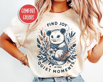 Possum Shirt Opossum Shirt Possum T Shirt Possum Gifts Cottage Core Shirt Cottagecore Clothing Possum Christmas Gifts Stay Positive Shirt