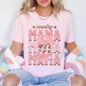 Country Mama Shirt Rodeo Mama Shirt Retro Coquette Cowgirl Shirt Rodeo Mom Shirt Coquette Top Coquette Ribbon Western Shirt Mothers Day Gift