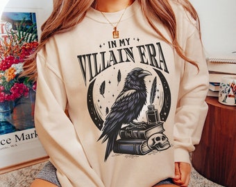 En mi era de villano sudadera moralmente gris libro sudadera libro amante regalo Whimsigoth ropa libro club sudadera romance oscuro Smut suéter