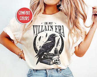 In My Villain Era Shirt Morally Grey Shirt Bookish Shirt Bookish Things Romantasy Book Lover Gift Whimsigoth Shirt Dark Academia Clothing
