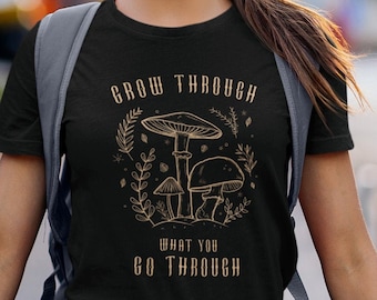 Mushroom Shirt Cottagecore Shirts Mushroom Clothing Cottagecore Clothes Goblincore Clothing Alt Clothing Indie Clothes Botanical Shirt Women