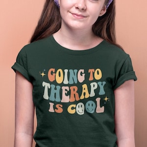 Kids Mental Health Shirt Going To Therapy Is Cool Y2k Shirt Anxiety Shirt Mental Health Gift Indie Clothing Aesthetic Clothes Preppy Clothes