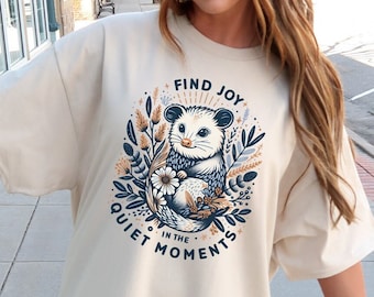 Possum Shirt Opossum Shirt Possum T Shirt Possum Gifts Cottage Core Shirt Cottagecore Clothing Possum Christmas Gifts Stay Positive Shirt