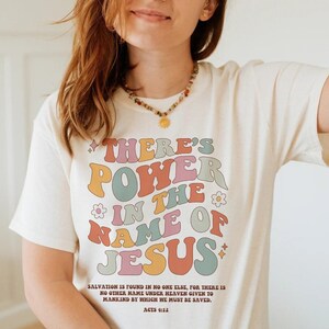 Jesus Shirt Retro Christian Shirts Christian Merch Faith Based Shirt Christian Clothes Jesus Clothes Christian Streetwear Bible Verse Shirt