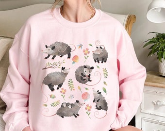 Possum moletom gambá impressão gambá moletom gambá suéter gambá presentes cottagecore suéter cottagecore roupas gambá natal