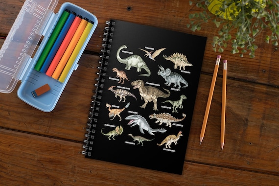 Dinosaur Notebook Spiral Notebook Dinosaur Gift Aesthetic Notebook Unique Notebook Paleontology Gift College Notebook Dinosaur Birthday Gift