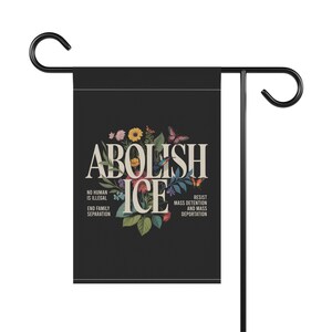 Abolish Ice Garden Flag Fuck Ice Flag No Human Is Illegal Flag Resist Flag Fdt Flag Anti Trump Yard Sign Immigrant Flag Fuck Trump Flag Gift image 4