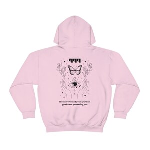 444 Angel Number Hoodie Angel Numbers 444 Hoodie Preppy Hoodie Butterfly Hoodie Evil Eye Hoodie Angelcore Mystical Hoodie Celestial Hoodie image 5
