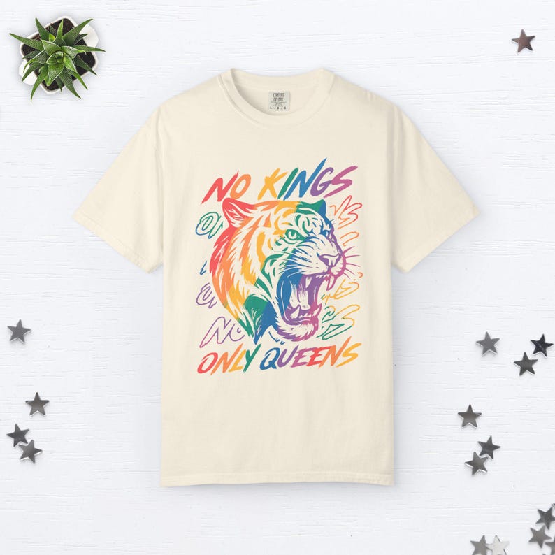 No Kings Only Queens Shirt We The People Shirt Fuck Trump Shirt No Kings Tshirt Anti Trump Shirt Fdt Shirt Anti Maga Shirt Democrat Shirt Ivory
