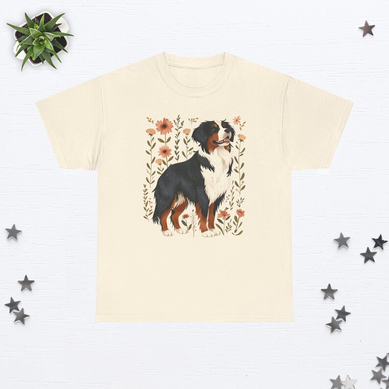 Bovaro Bernese Camicia Bovaro Bernese Regali Cane Bernese Mamma Camicia Floreale Cane Tshirt Amante Del Cane Regalo Cane Mama Cottage Core Vestiti Natural