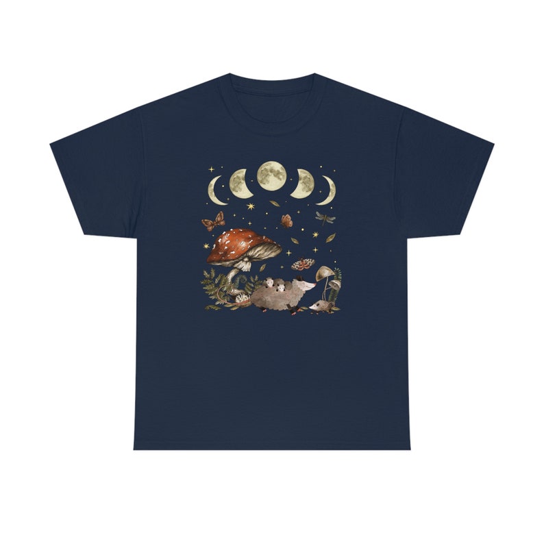 Camisa de zarigüeya Camisa de zarigüeya Estampado de zarigüeya Camiseta Regalos Camisa de núcleo de cabaña Goblincore Ropa de hongo Camisa de hongos Ropa oscura de Cottagecore imagen 6