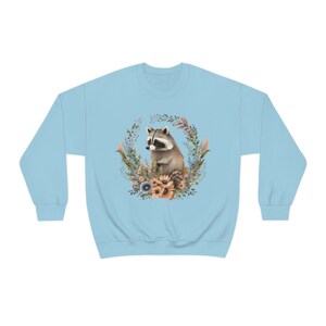 Raccoon Sweatshirt Racoon Sweatshirt Racoon Gifts Goblincore Clothing Cottagecore Sweater Cottagecore Clothes Fairycore Clothing Alt Clothes image 6