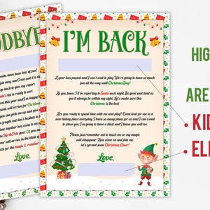 Elf Goodbye Letter Printable, Personalized Elf Letter, Elf on the Shelf ...