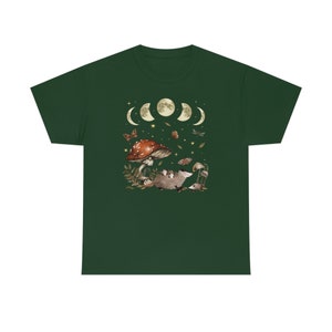 Camisa de zarigüeya Camisa de zarigüeya Estampado de zarigüeya Camiseta Regalos Camisa de núcleo de cabaña Goblincore Ropa de hongo Camisa de hongos Ropa oscura de Cottagecore imagen 4