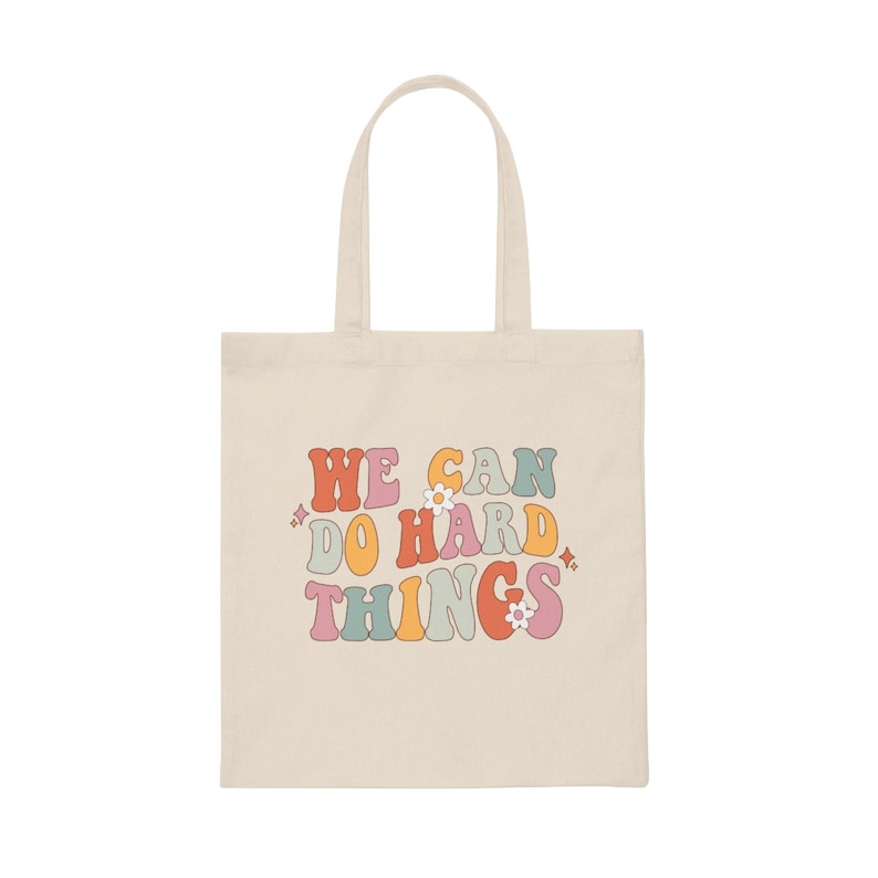 Leraar Tote Bag Esthetische Tote Bag Retro Tote Bag Geschenken Voor Leraar Trendy Tote Bag Leuke Canvas Tote Bag School Tote Bag Geestelijke Gezondheid Tote afbeelding 4