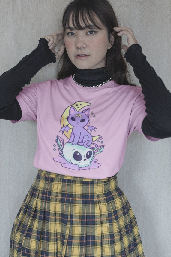 Kawaii Pastel Goth Camisa Suave Gotico Pastel Gotico Sudadera con capucha Ropa de bruja Kawaii Sueter Ropa gotica E Ropa de nina Bruja Gato Regalos tematicos Etsy Espana