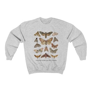 Moth Sweatshirt Moth Shirt Cottagecore Sweater Goblincore Clothing Moth ...