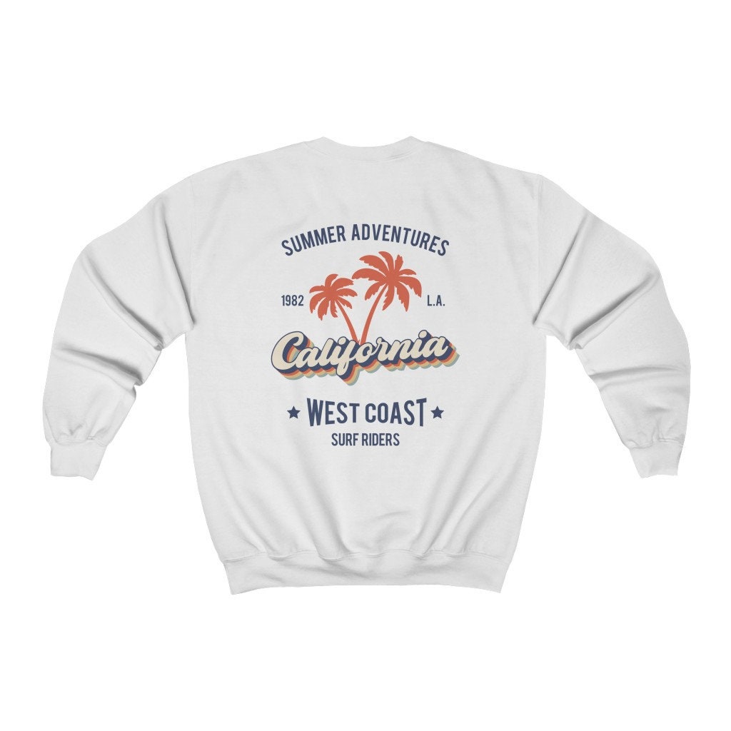True vintage 90’s Los Angeles white sweatshirt