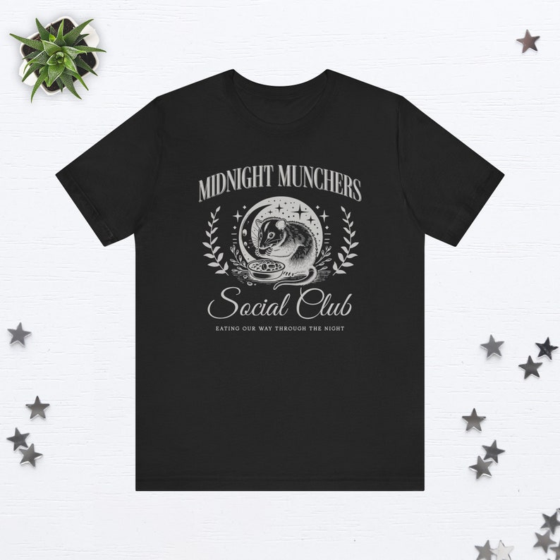 Possum Social Club Shirt Funny Possum Shirt Old Money Aesthetic Clothes Possum Gifts Opossum Shirt Preppy Stuff Possum T Shirt Foodie Shirt Black