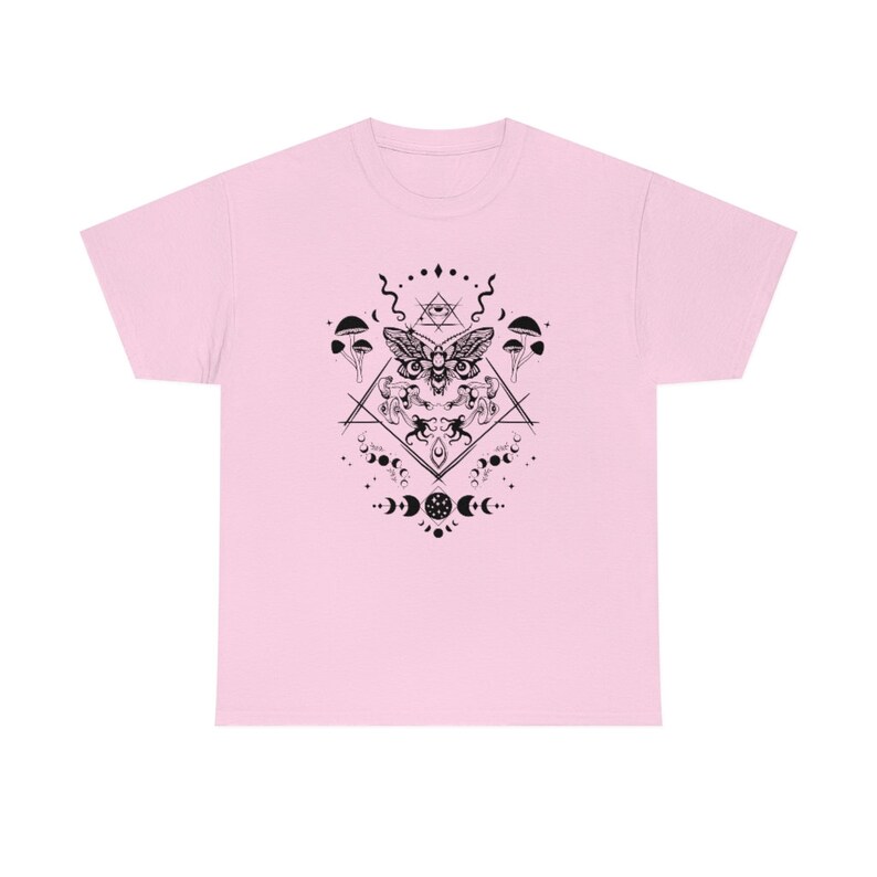 Goblincore Clothing Goblincore Shirt Cottage Core Shirt Mushroom Shirt Moth Shirt Witchy Clothes Insect Shirt Occult Shirt Soft Goth Clothes image 6