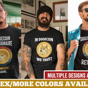 Dogecoin Shirt Valentine Day Gift For Him Funny Bitcoin Shirt Men Hodl Bitcoin Dogecoin Moon Doge To The Moon Doge Meme Cryptocurrency Gifts