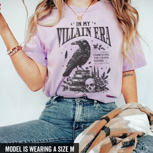 In My Villain Era Shirt Morally Grey Shirt Bookish Shirt Bookish Things Romantasy Book Lover Gift Whimsigoth Shirt Dark Academia Clothing image 2