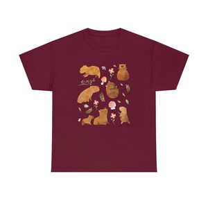 Capybara Shirt Capybara Gift Capybara Shirts Capybara T Shirt Cottage Core Shirt Cottagecore Clothing Cute Capybara Print Aesthetic Clothes image 6