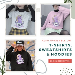 Kawaii Pastel Goth Sweater Soft Goth Mall Goth Clothing Pastel Goth Hoodie Witchy Clothes Kawaii Sweater Gothic Clothes Cat Themed Gifts image 7