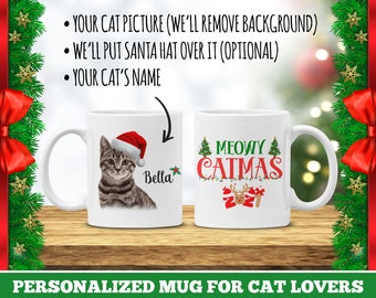 Custom Cat Mug Custom Pet Mug Pet Photo Personnalisé Cat Mom Cadeaux Pour Cat Lovers Cat Coffee Mug Cat Owner Gift Cat Themed Gifts Cat Dad Mug