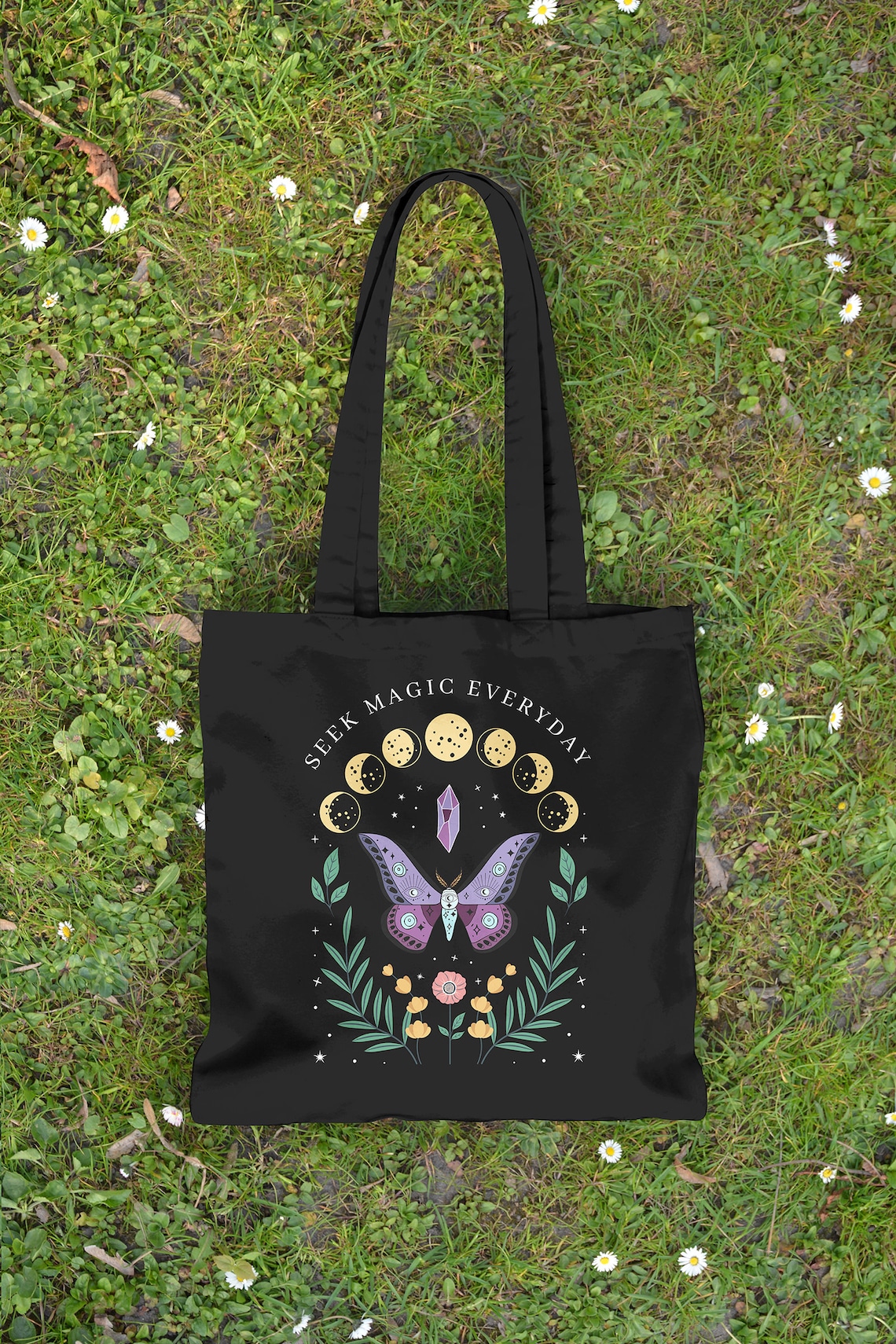 Mystical Tote Bag Butterfly Tote Bag Cute Tote Bags Aesthetic Etsy