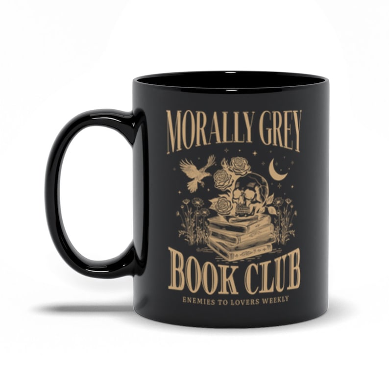 Morally Grey Book Club Mug Book Mug Book Nerd Gifts Book Lover Mug Bookish Things Bookish Mug Literary Mug Cute Mugs Aesthetic Library Mug 11 oz