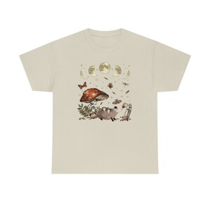 Camisa de zarigüeya Camisa de zarigüeya Estampado de zarigüeya Camiseta Regalos Camisa de núcleo de cabaña Goblincore Ropa de hongo Camisa de hongos Ropa oscura de Cottagecore imagen 7