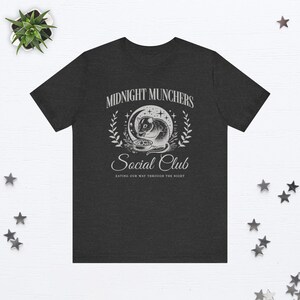 Possum Social Club Shirt Funny Possum Shirt Old Money Aesthetic Clothes Possum Gifts Opossum Shirt Preppy Stuff Possum T Shirt Foodie Shirt Dark Grey Heather