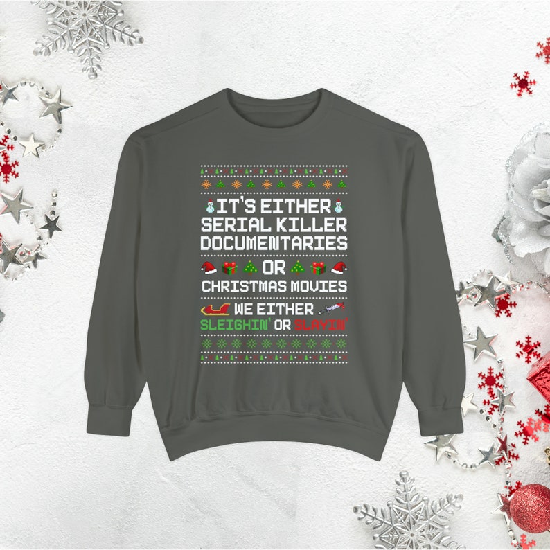 Pull de Noël moche drôle pour femmes, sweat-shirt de Noël grande taille, sweat-shirt de film de Noël, cadeaux de Noël en vrac, col ras du cou de Noël preppy Pepper