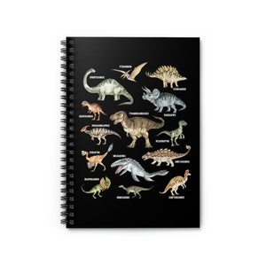 Dinosaur Notebook Spiral Notebook Dinosaur Gift Aesthetic Notebook Unique Notebook Paleontology Gift College Notebook Dinosaur Birthday Gift image 2