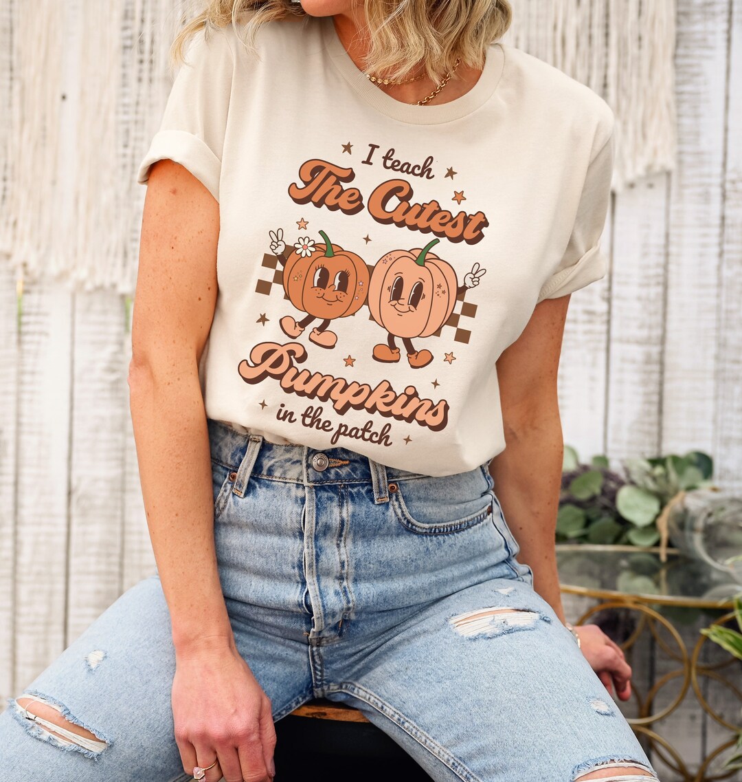Halloween Teacher T-Shirt - "Read More Booooks" Graphic With Pumpkins, Cute Fall Tee - View #8