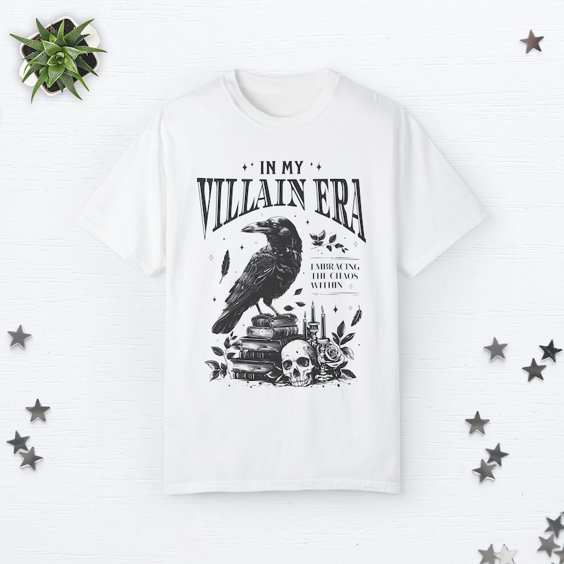 In My Villain Era Shirt Morally Grey Shirt Bookish Shirt Bookish Things Romantasy Book Lover Gift Whimsigoth Shirt Dark Academia Clothing White