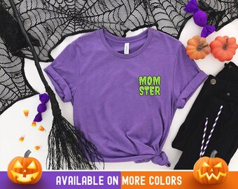 Momster Shirt Spooky Mama Shirt Halloween Shirt For Mom Halloween T-shirt Spooky Mom Gift Funny Mom Shirt Halloween Mom Shirt Spooky Season