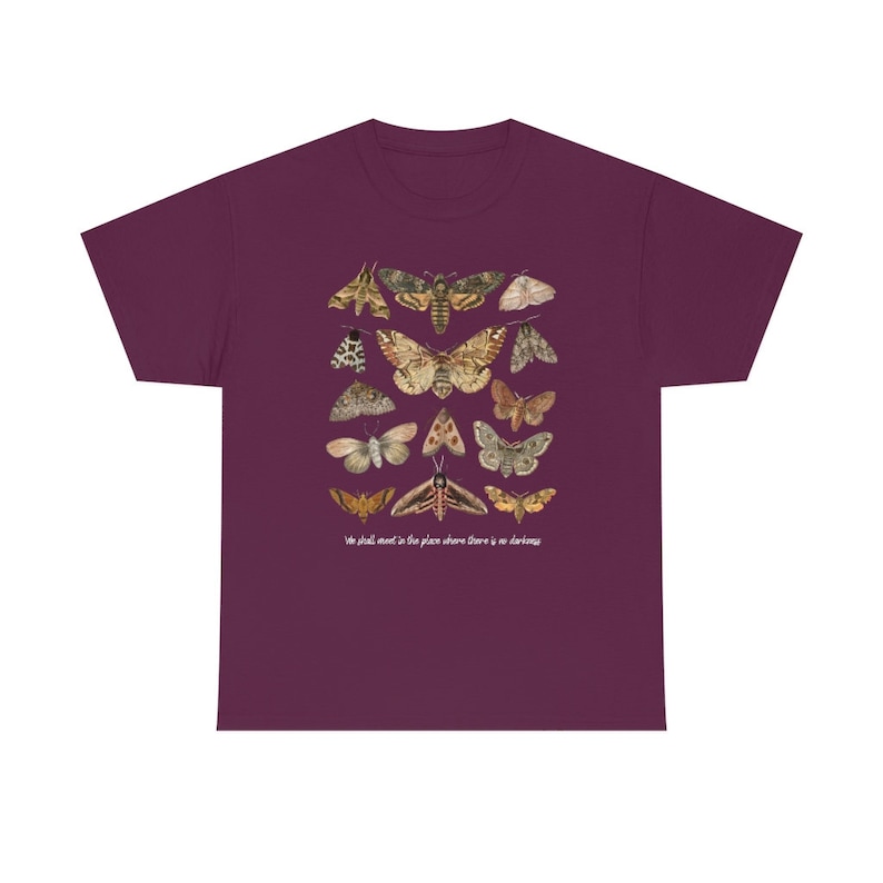 Moth Shirt Cottagecore Shirt Insect Shirt Goblincore Clothing Moth Sweatshirt Moth Print Moth T Shirt Cottage Core Clothes Aesthetic Clothes image 6