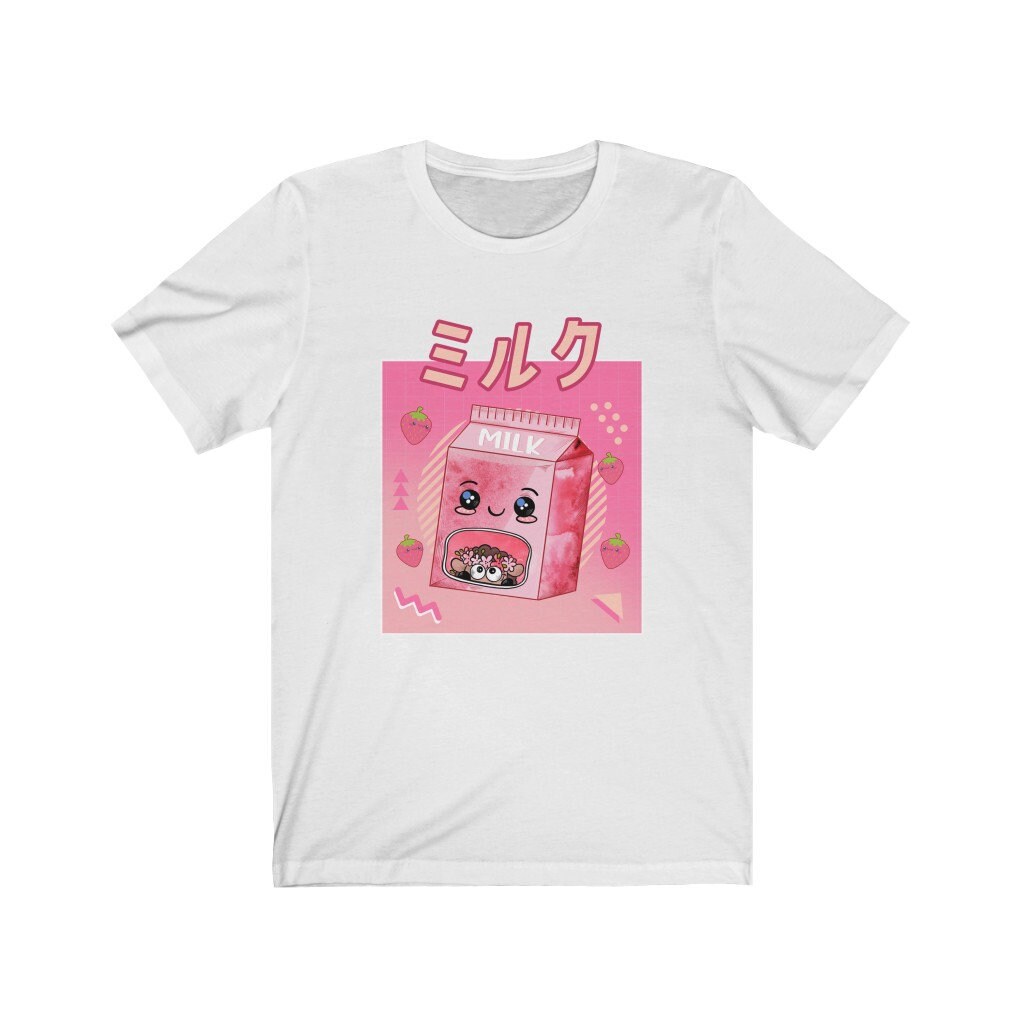Kawaii Pink Strawberry Milk Letter Sweatshirt