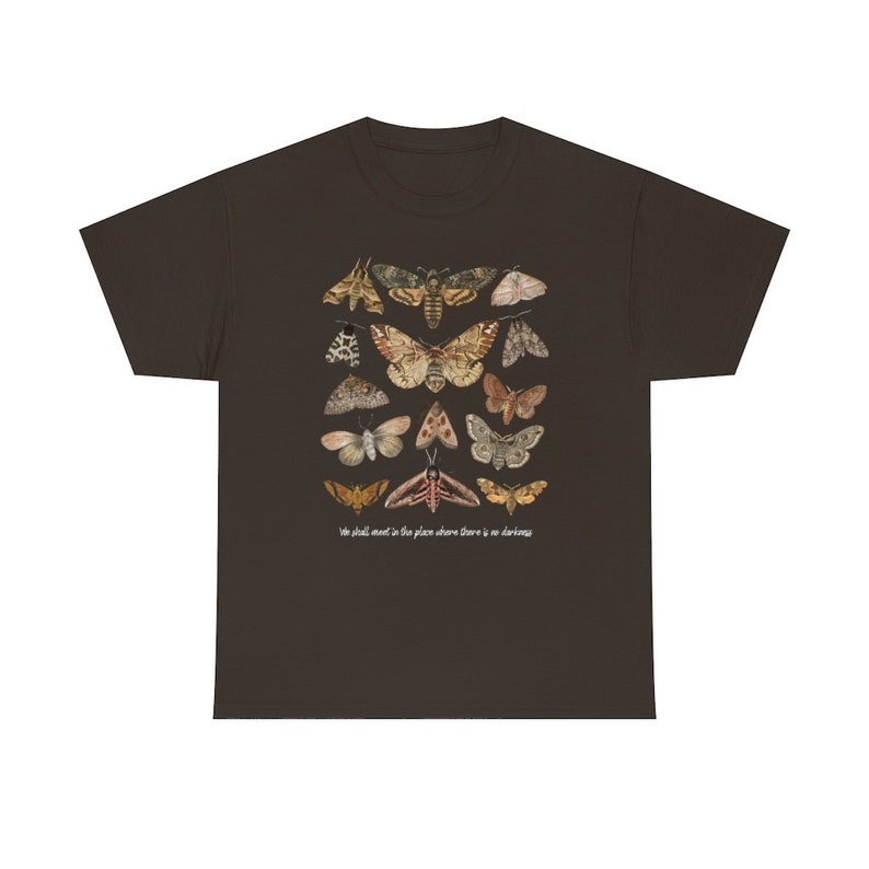 Moth Shirt Cottagecore Shirt Insect Shirt Goblincore Clothing Moth Sweatshirt Moth Print Moth T Shirt Cottage Core Clothes Aesthetic Clothes image 5